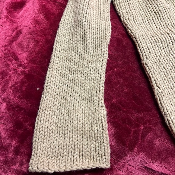 The Limited Handknit Zipper Front Cardigan, Brown, Size S - Picture 5 of 12